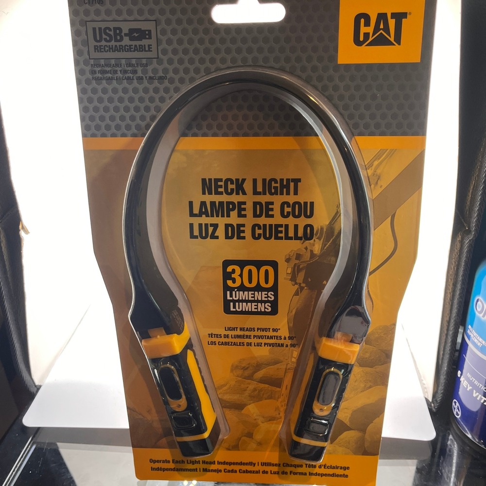 CAT Neck Light‎ Unisex OS Black NEW CT7105 USB Rechargeable 300 Lumens Pivot